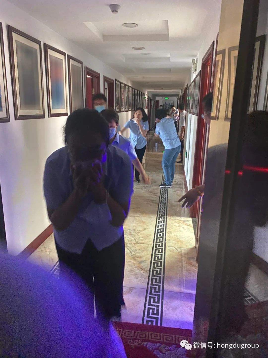 红都集团组织开展火灾疏散演练